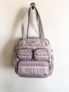NWOT lug Puddle Jumper 2 Tote/Diaper Bag in Grey-ish Tan